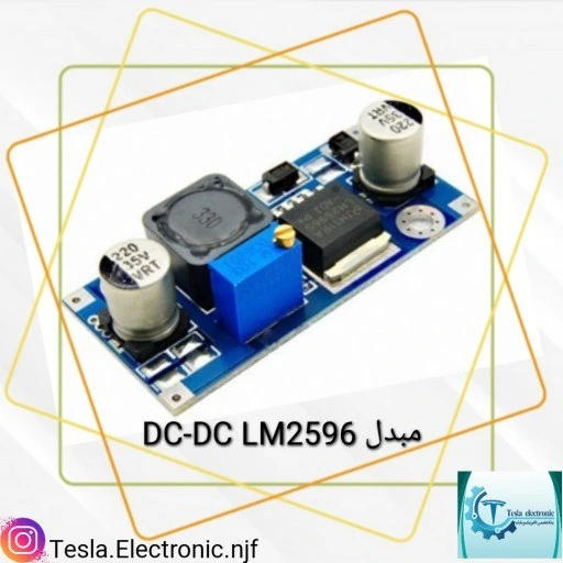 ماژول تغذیه کاهنده LM2596 همراه با نمایشگر